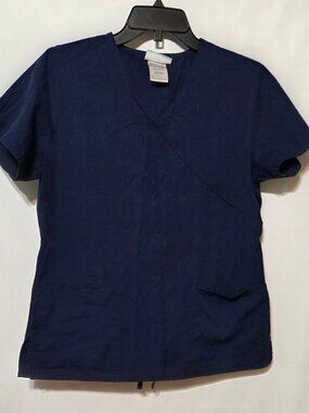 SB Scrubs Navy Women's Scrub Top Size XSmall